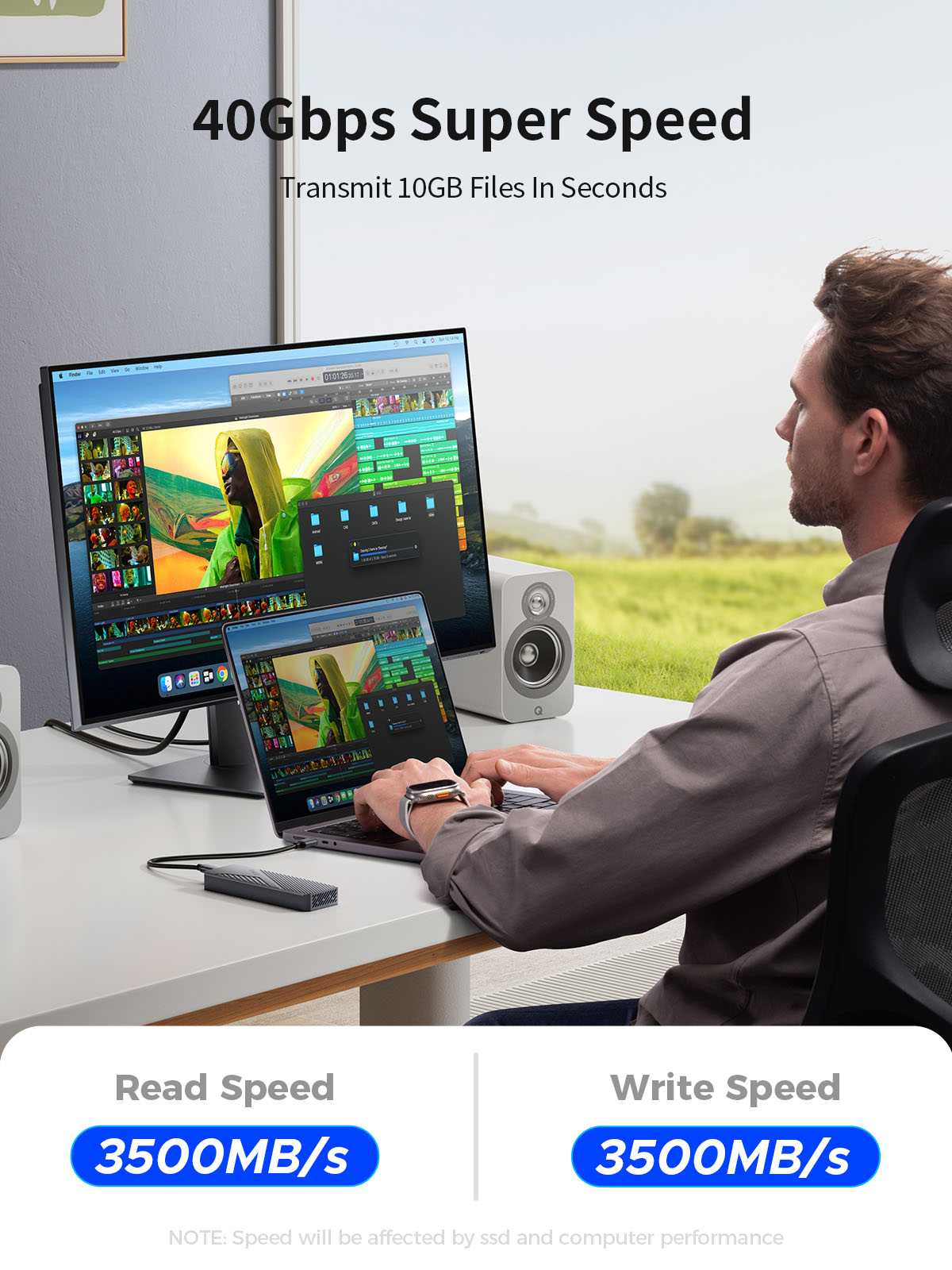 علبة تخزين خارجية ORICO USB4 M - مراجعة 8Tb M2 Nvme Ssd وسعره