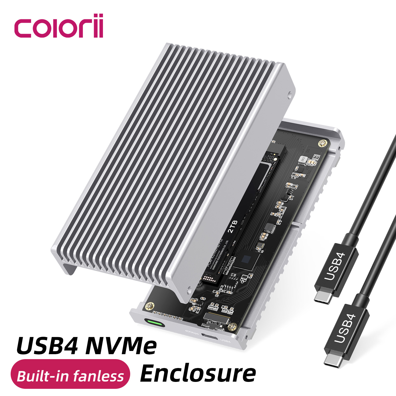 حاوية SSD خارجية بدون مروحة 40 - مراجعة Usb4 40Gbps External Ssd 8Tb وسعره